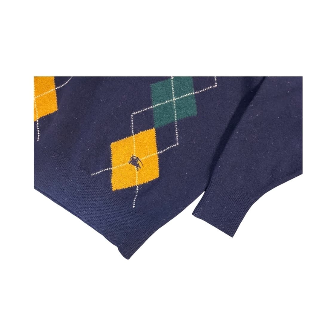 버버리 아가일 니트 폴로 셔츠 M 상품이미지5