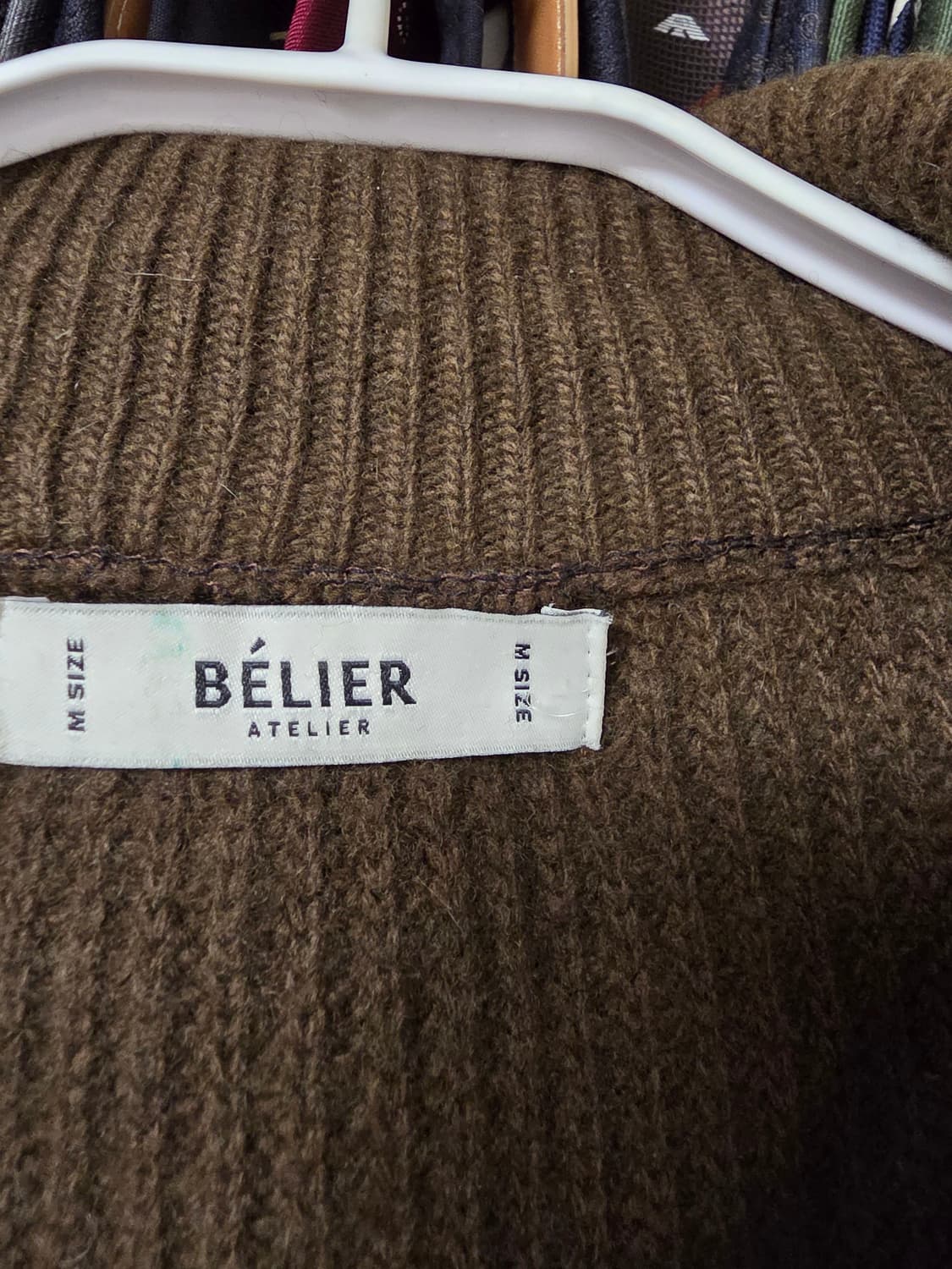 벨리에 하프집업 반집업 니트 M 사이즈 상품이미지2