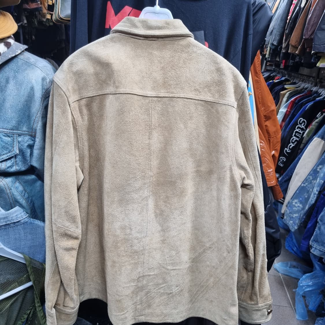 하이 스탠다드 빈티지 스웨이드 셔츠 자켓 베이지 상품이미지2