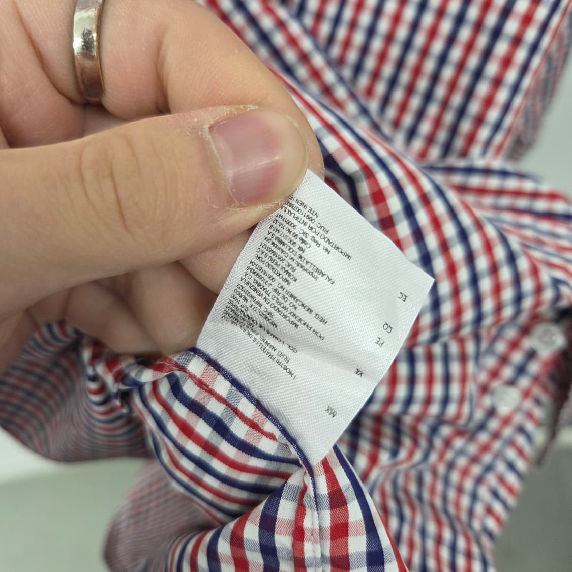 브룩스브라더스 체크 남방 긴팔 남XL 상품이미지5