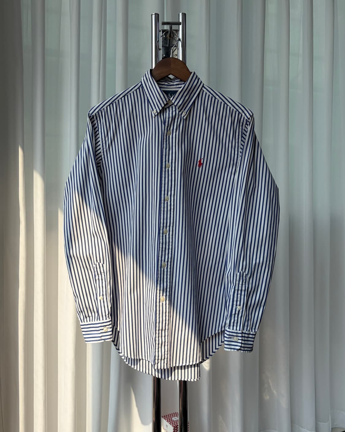 [S-M]폴로 랄프로렌 클래식핏 포플린 스트라이프 셔츠 상품이미지3