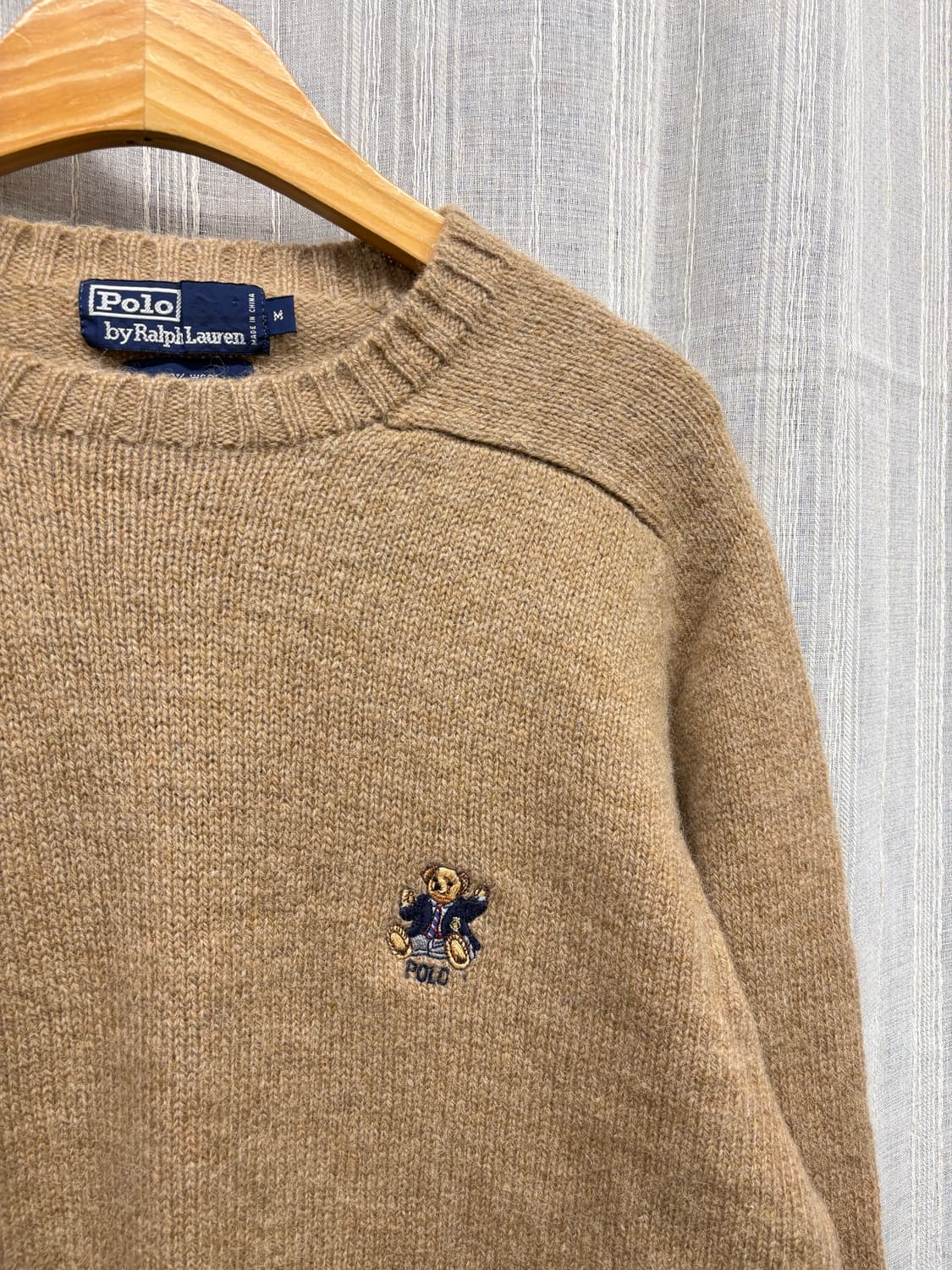 90s 폴로 랄프로렌 베어 울니트 스웨터 상품이미지5