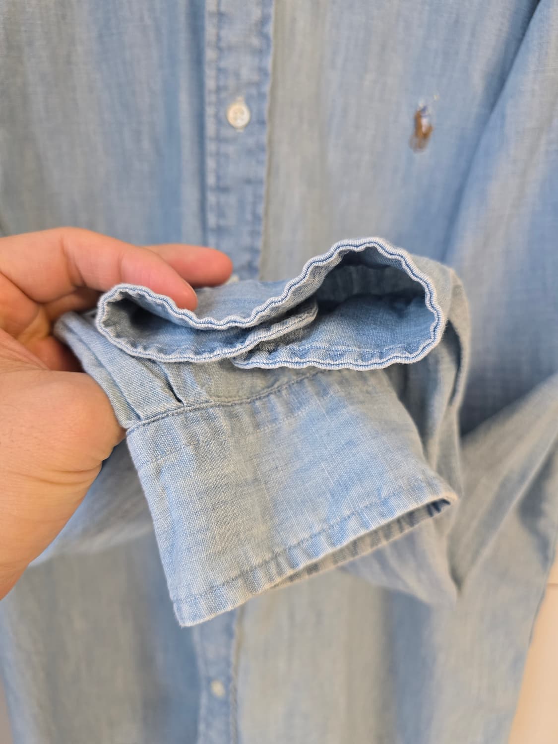 폴로 랄프로렌 샴브레이 셔츠(L, 클래식핏)
 상품이미지3