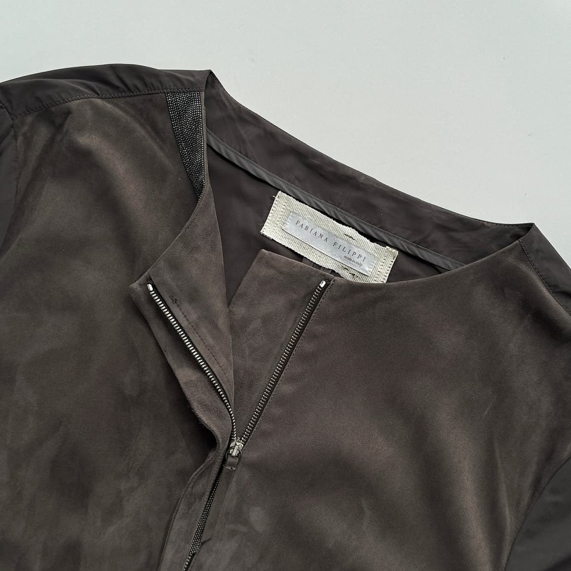 파비아나필리피 텍스처 블록 집업 코트 상품이미지3