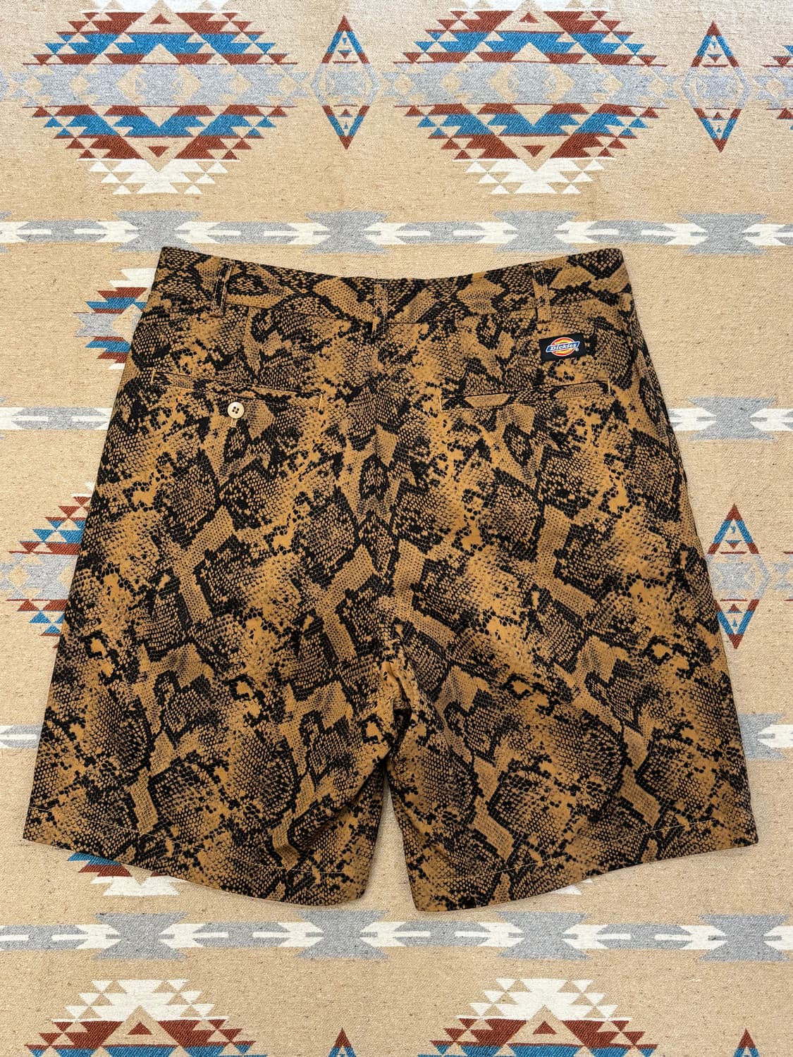 [M] 와코마리아 x 디키즈 플리티드 쇼츠 트라우저 파이톤 상품이미지4