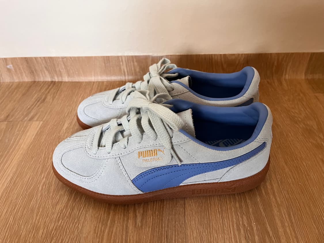 Puma Palermo_푸마 팔레르모 듀드롭 블루 스웨이드 스니커_240 상품이미지1