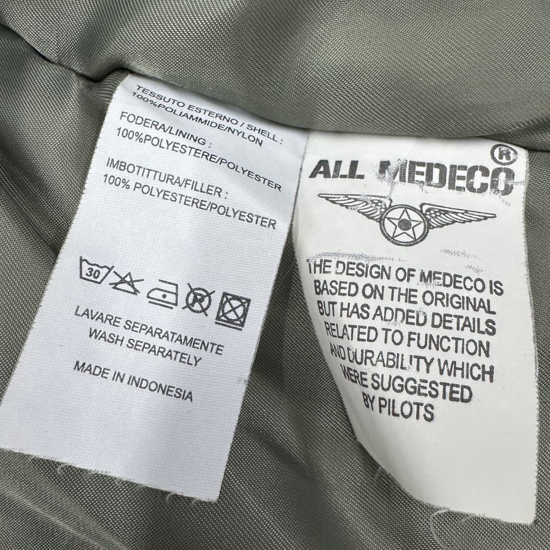 메데코 MA-1 밀리터리 플라이트 패치워크 봄버 항공자켓 상품이미지10