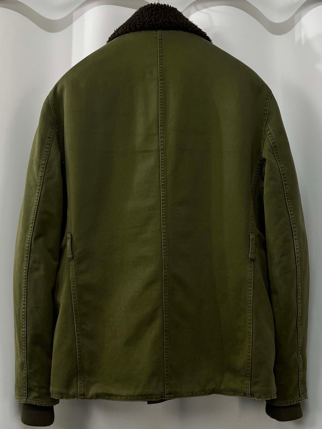폴로 랄프로렌 디스트레스드 올리브 시어링 매키노 쉐르파 데크자켓 상품이미지2