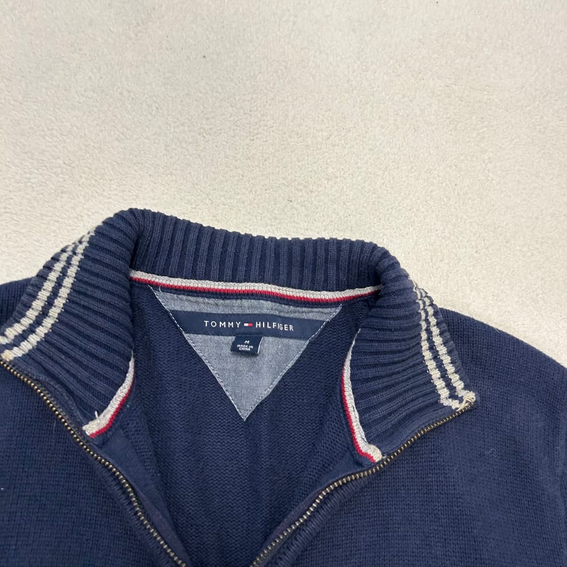 Tommy Hilfiger navy knit zip-up  상품이미지6