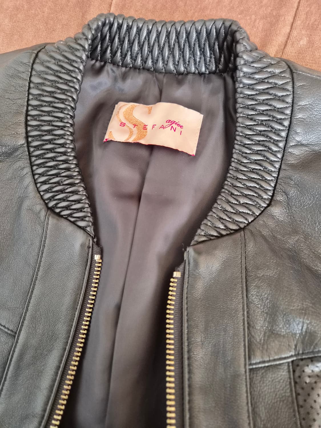 스테파니 여성  블랙양가죽자켓 55사이즈 상품이미지7