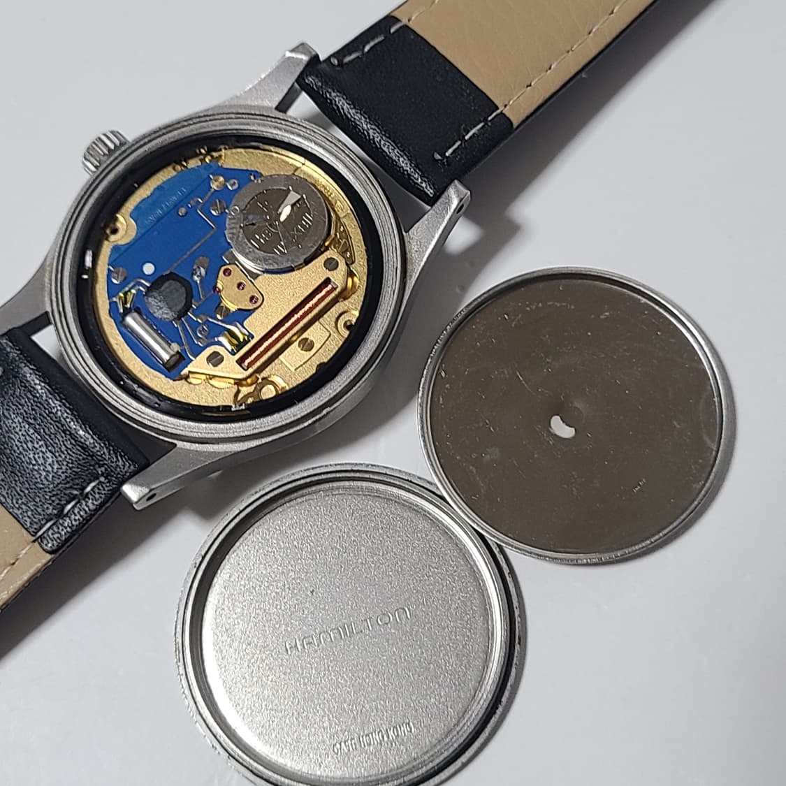 해밀턴 9797 카키필드 쿼츠 흰판 빈티지 시계 상품이미지10