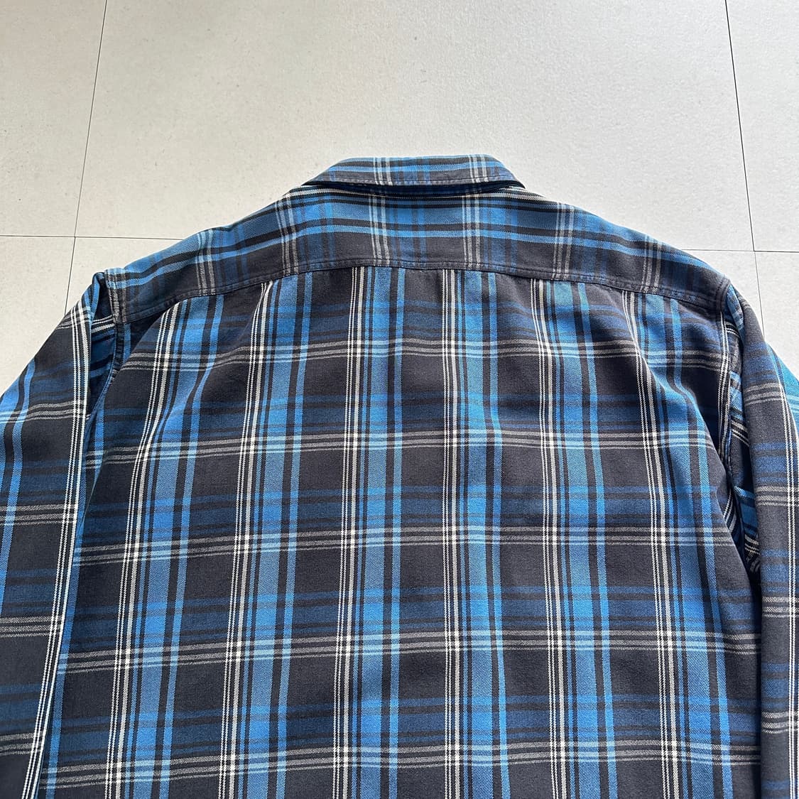 90s 폴로스포츠 스포츠맨 해비코튼 체크셔츠 XXL 상품이미지7