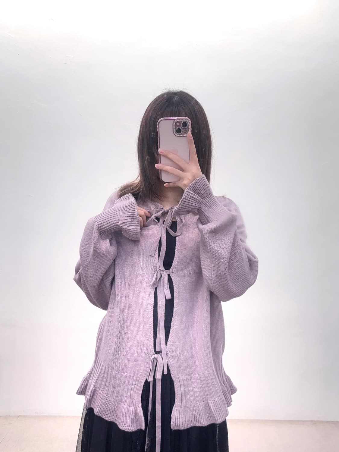 프릴 리본 가디건 상품이미지2