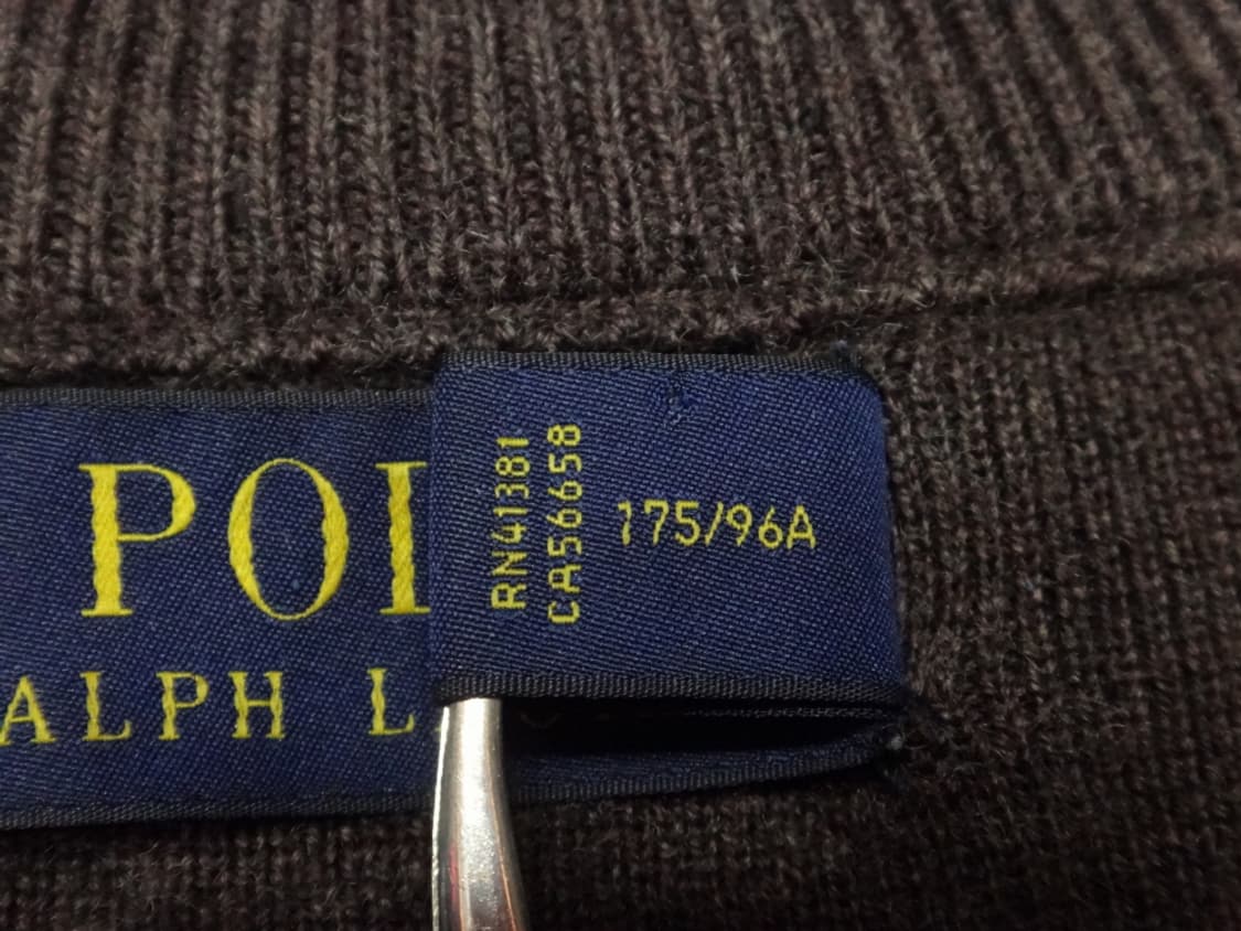 (M/95) 폴로랄프로렌 메리노 울 반집업 터틀넥 니트 상품이미지8