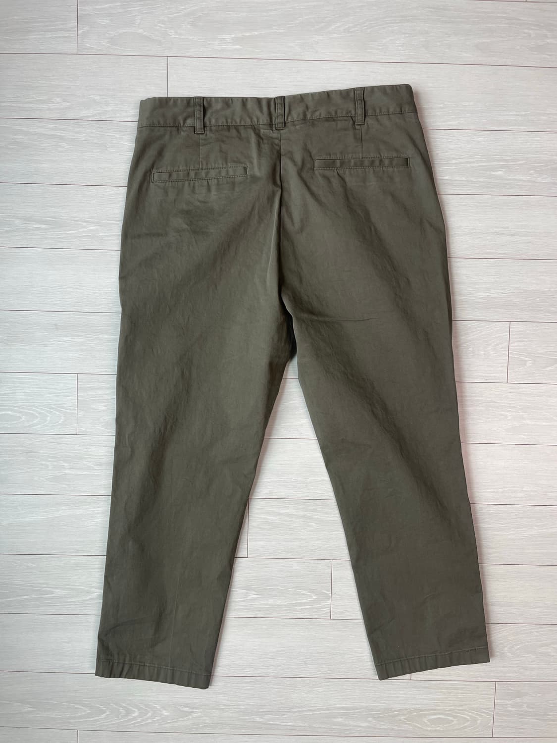 마시모두띠 슬림핏 코튼 슬랙스 (카키) 상품이미지3