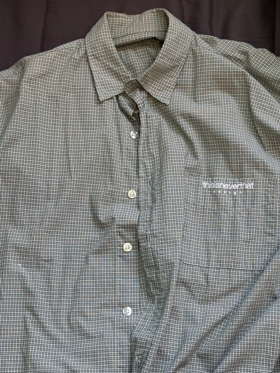 디스이즈네버뎃 18ss 오버사이즈 반팔셔츠 -M(XL) 상품이미지1