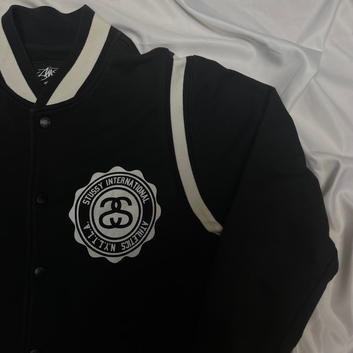 스투시 80's 올드스쿨 블랙바시티자켓 M 상품이미지2