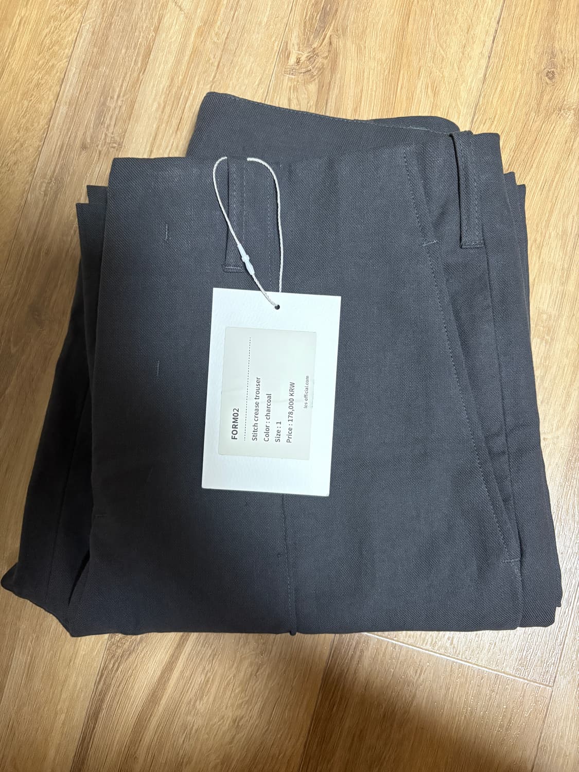 [les레스] Stitch crease trouser (charcoal) 상품이미지2