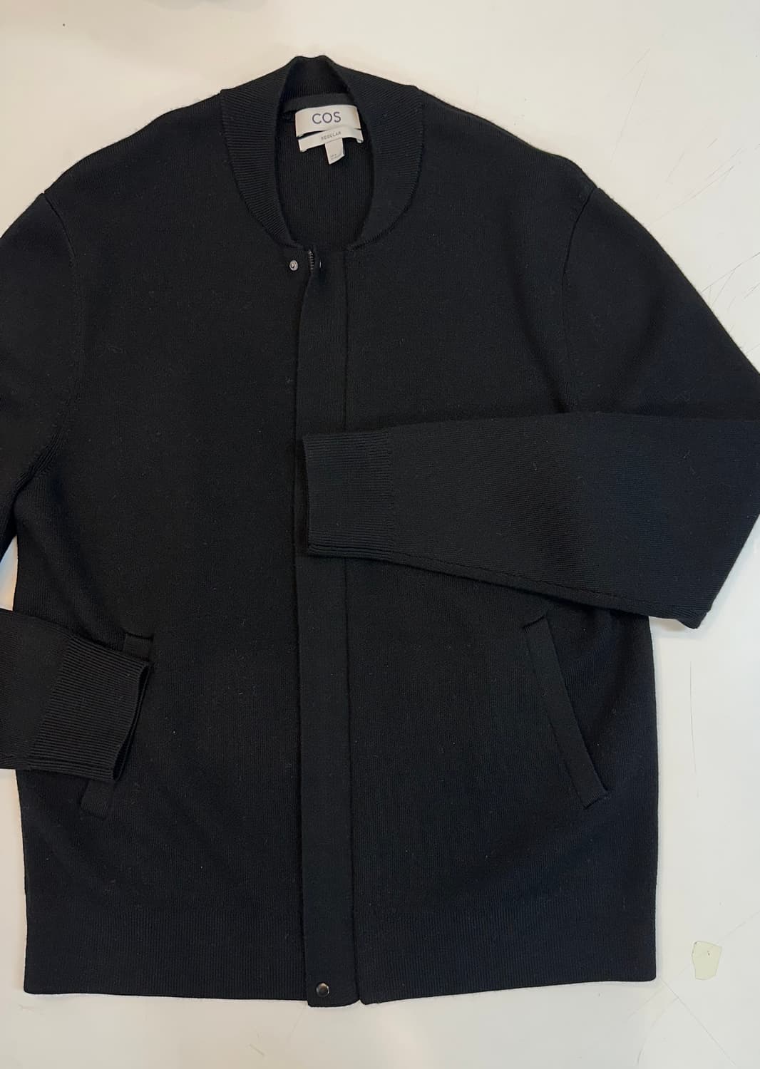 COS 남성 니트 울버머 가디건 자켓 (블랙, M/민트급) 상품이미지6