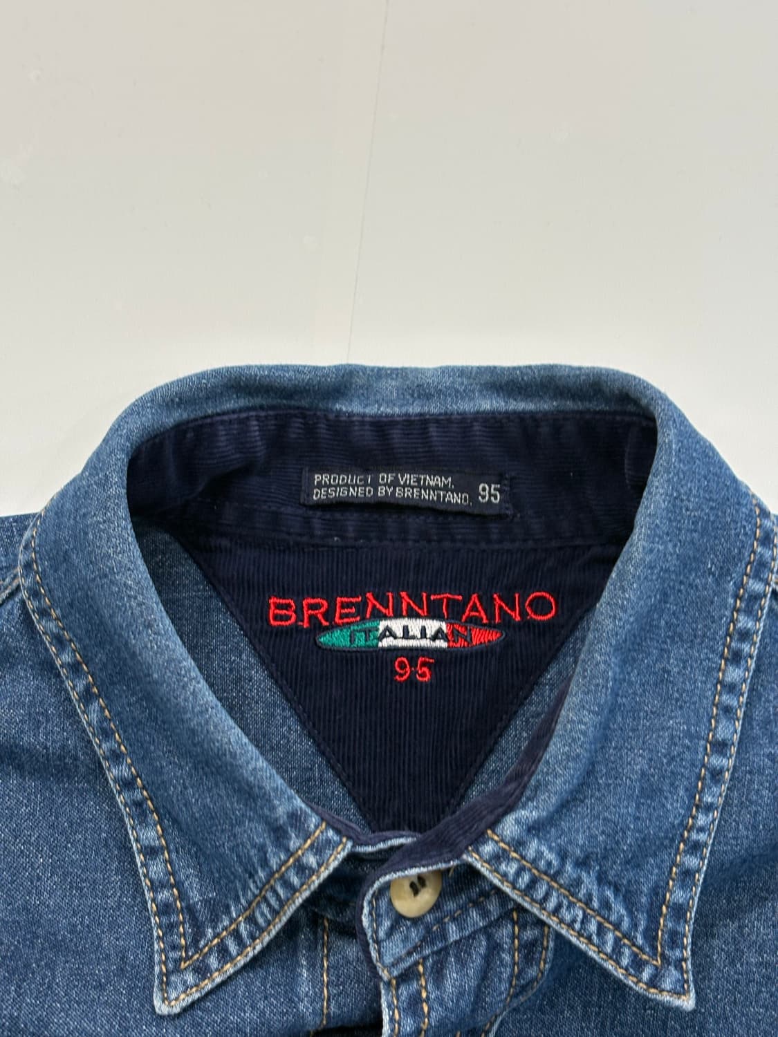 Brenntano 90's Itanian Denim-Shirt 상품이미지4