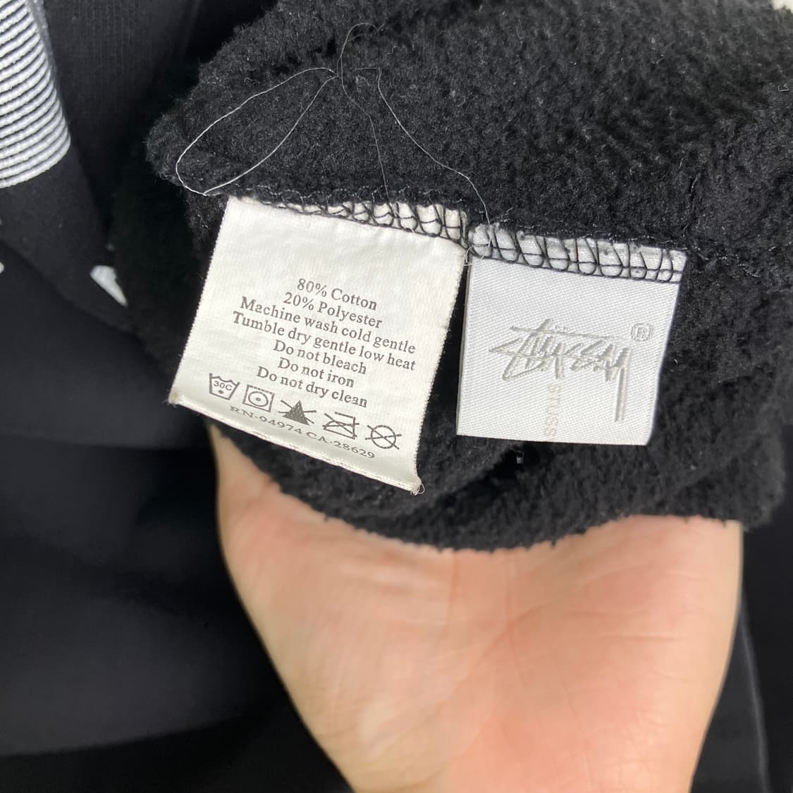 스투시 인터내셔널 크루넥 블랙 맨투맨 M 상품이미지8