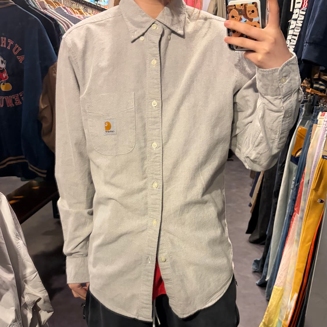 [IM]  Carhartt 칼하트 긴팔 셔츠 라이트 그레이 상품이미지2