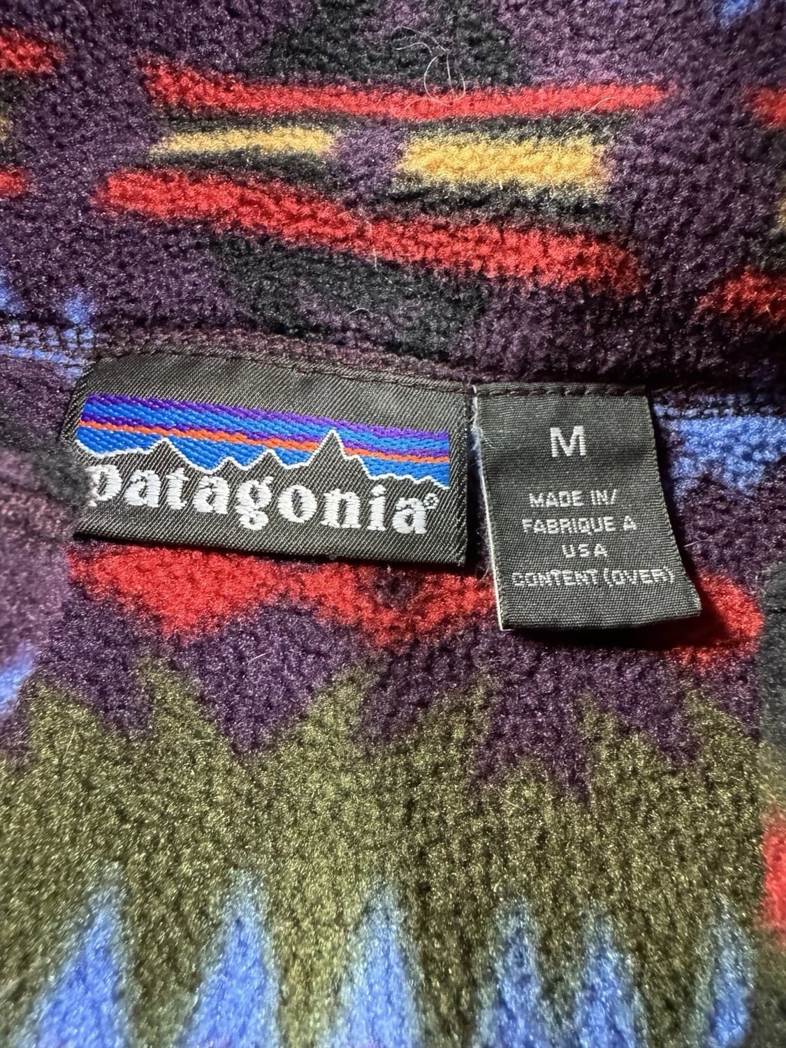 94FW 파타고니아 빈티지 신칠라 플리스 풀오버 사카제아 패턴 상품이미지3