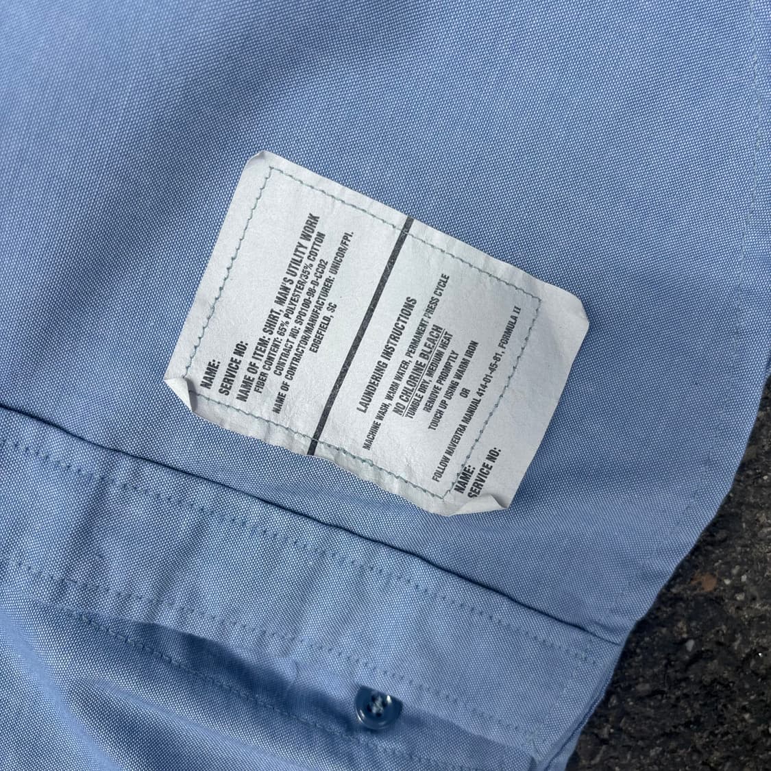 90년대 미해군 유틸리티 워크 셔츠 상품이미지6