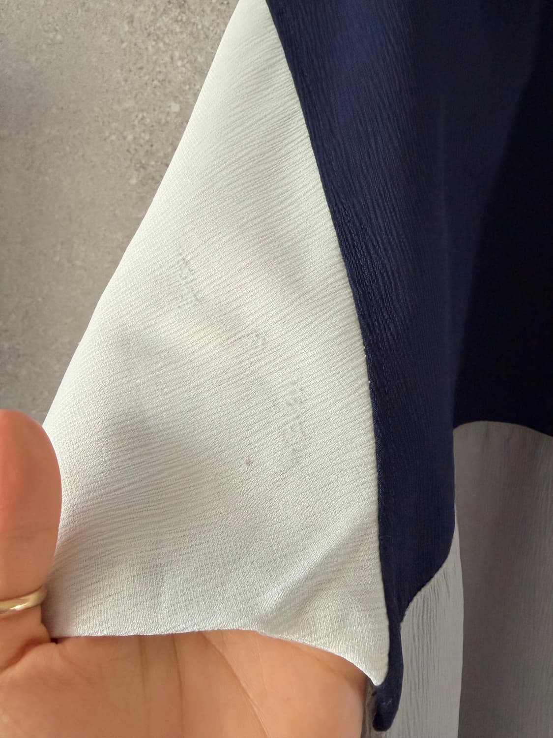 KOSUGI 컬러 블록 반팔 카라티 상품이미지3