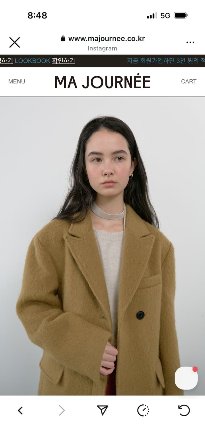 마조네 하프 코트 상품이미지2