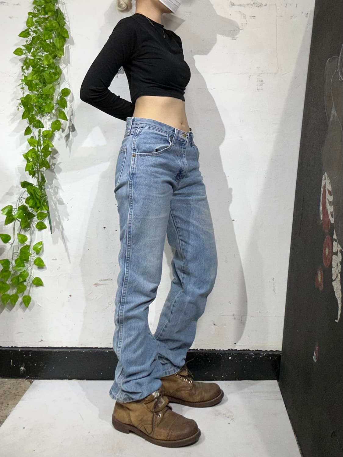 90s 랭글러 오리지널 와이드 연청 데님 청바지  상품이미지1