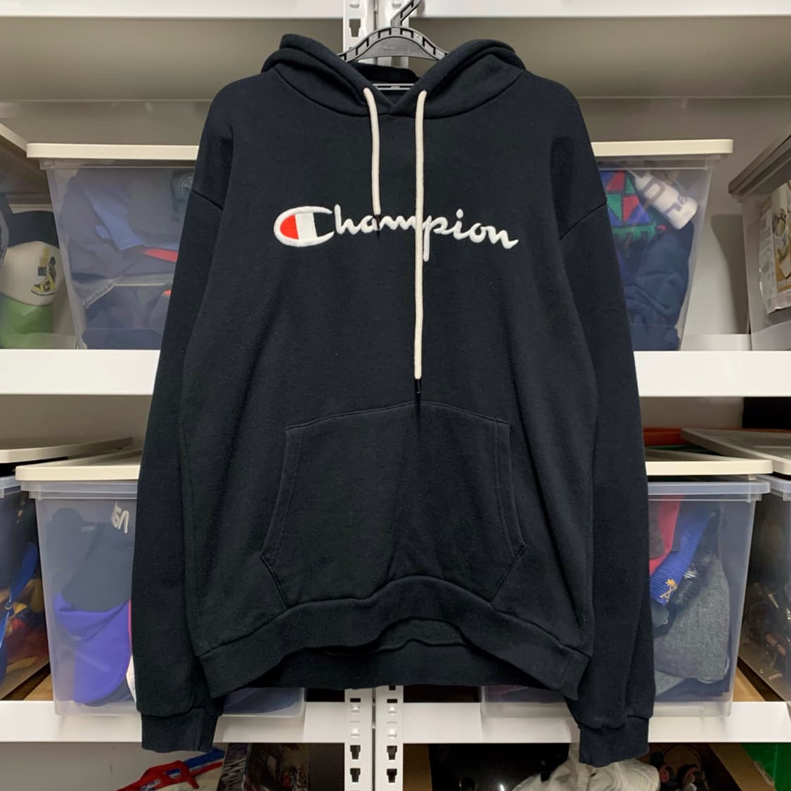 [표기 L, 실측M] 챔피온 스펠아웃 후디 Made In USA 상품이미지2