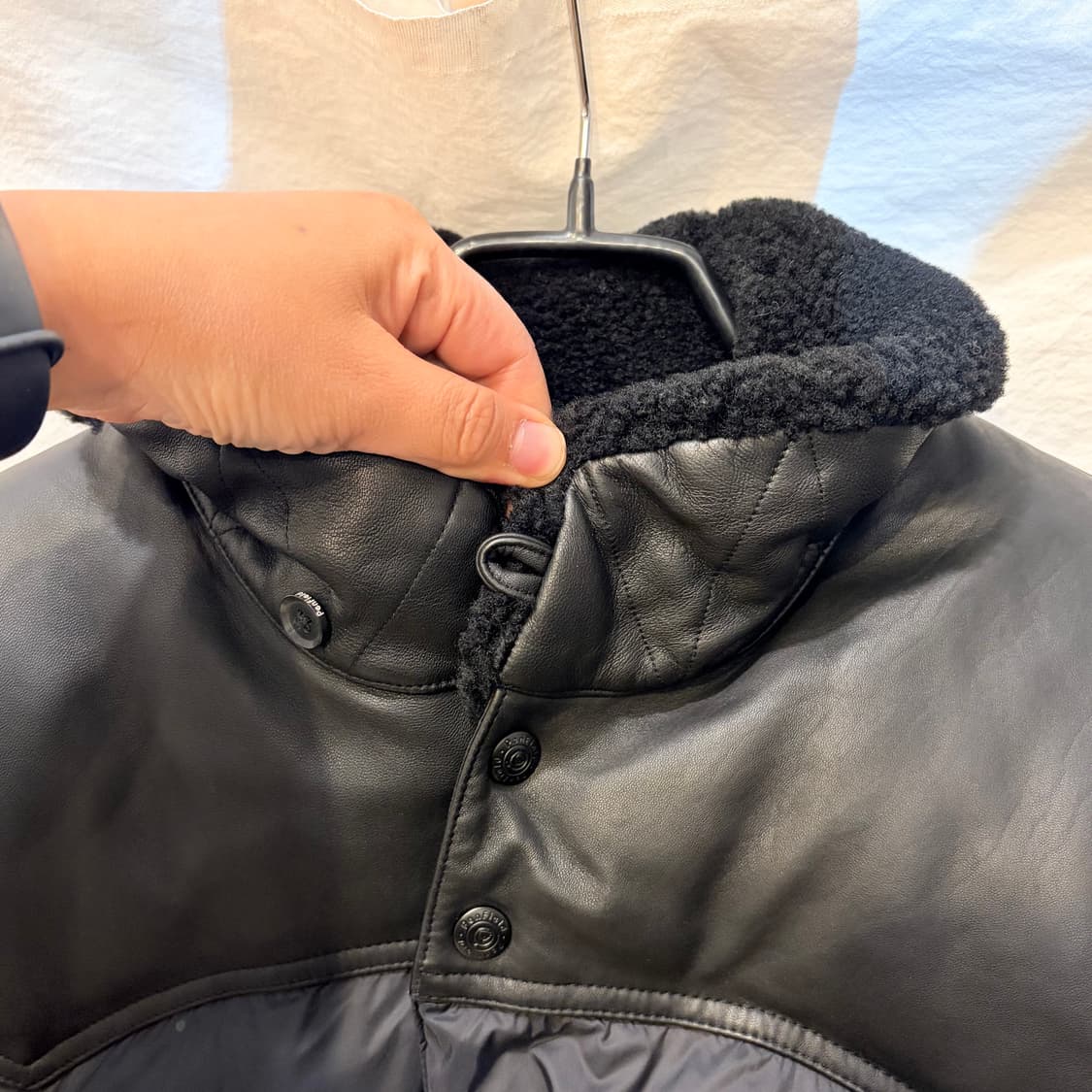 펜필드 락울 덕다운 패딩 점퍼 블랙XL 상품이미지4