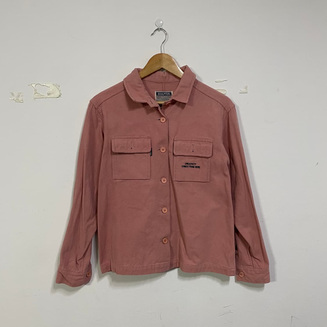 Sculptor 스컬프터 핑크 셔츠 자켓 상품이미지1