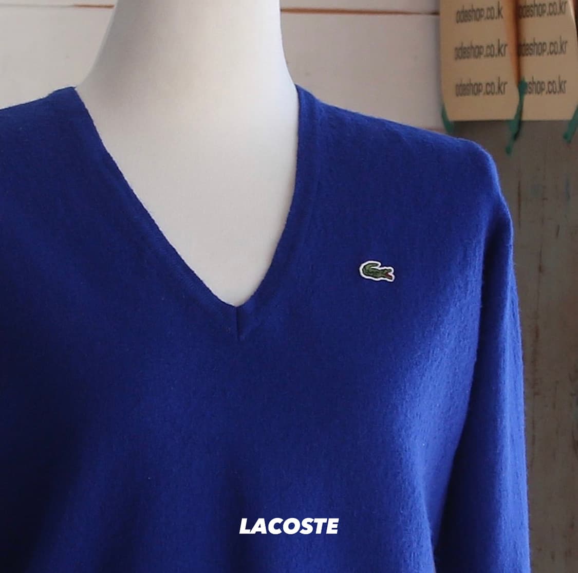 라코스테 울 브이넥 니트 (여성용 46) 상품이미지1