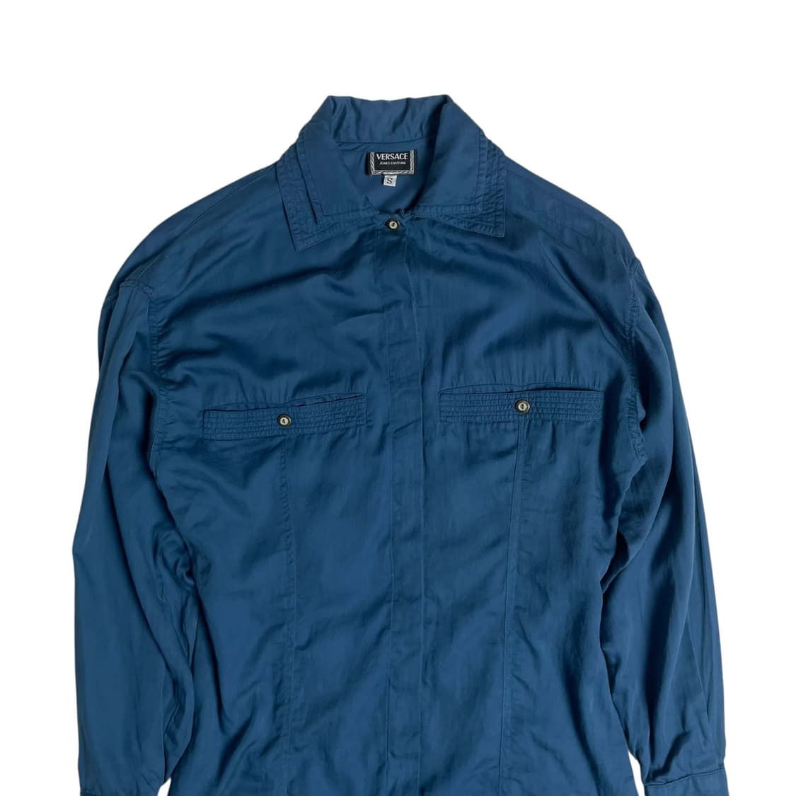 베르사체 진스 쿠트르 더블 칼라 코튼 셔츠 (italy)   상품이미지2