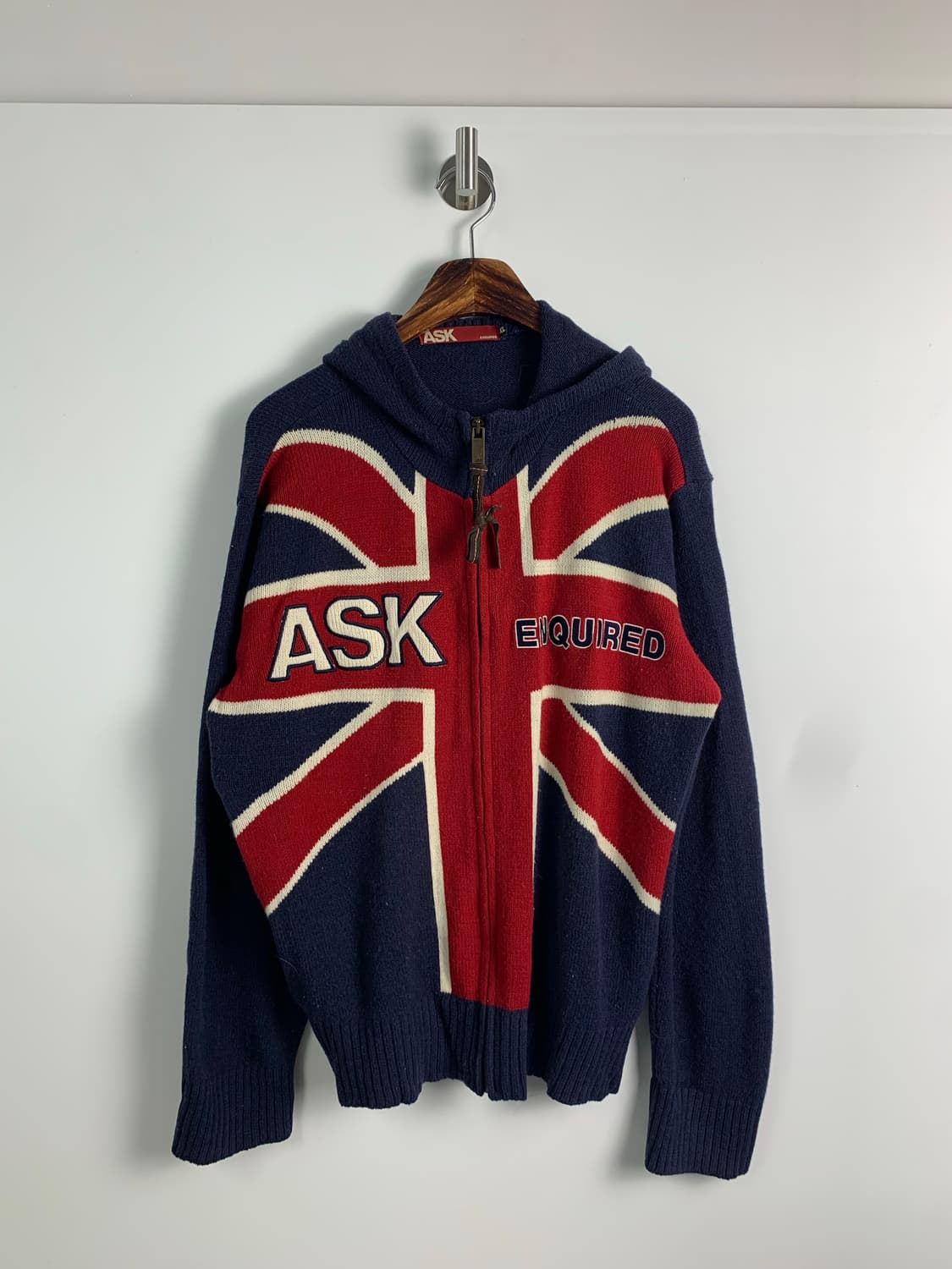 Ask 에스크 y2k 와투케 니트집업 상품이미지2