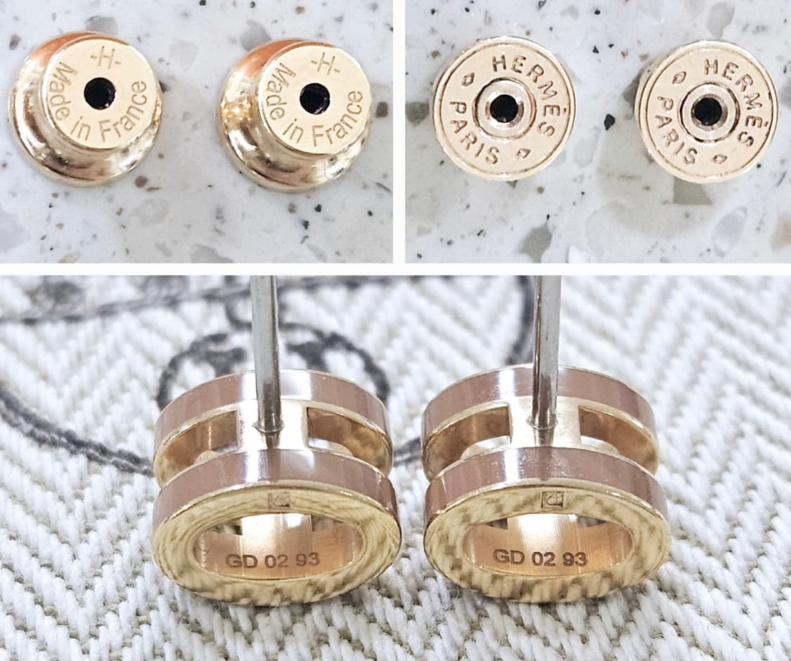 [최상급] 에르메스 팝아슈 미니 귀걸이 골드&뉴골드 [정품] 상품이미지5