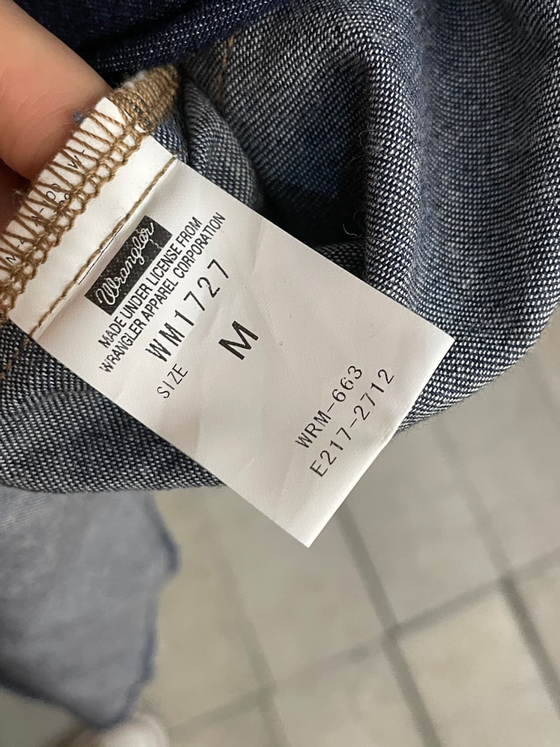 랭글러 데님 웨스턴 셔츠 상품이미지7