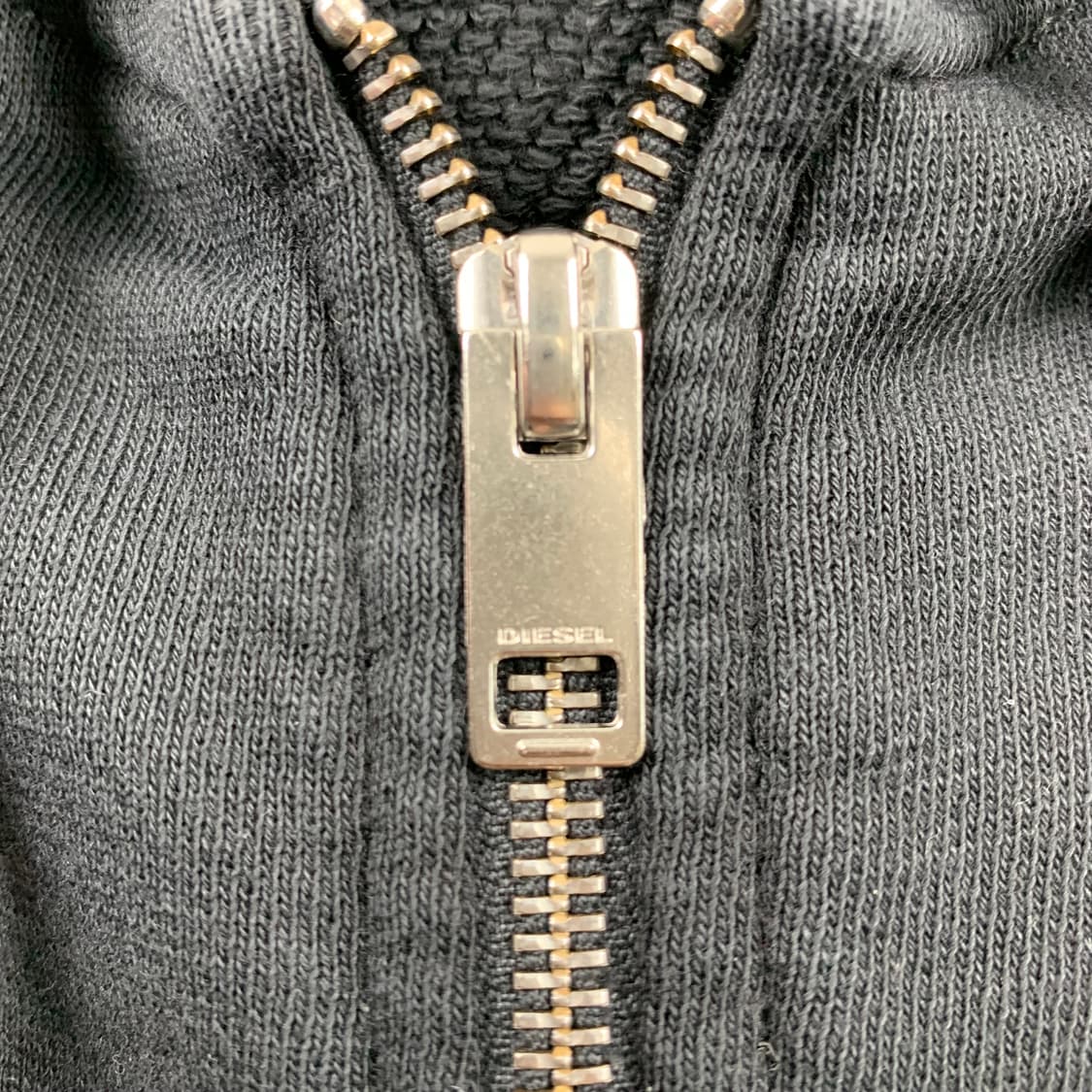 디젤 이니셜 로고 블랙 후드집업  상품이미지5