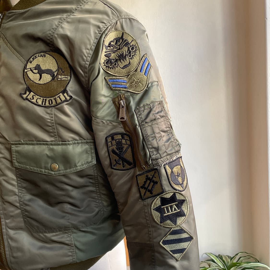 Schott Patchwork MA-1 Flight Jacket 상품이미지2