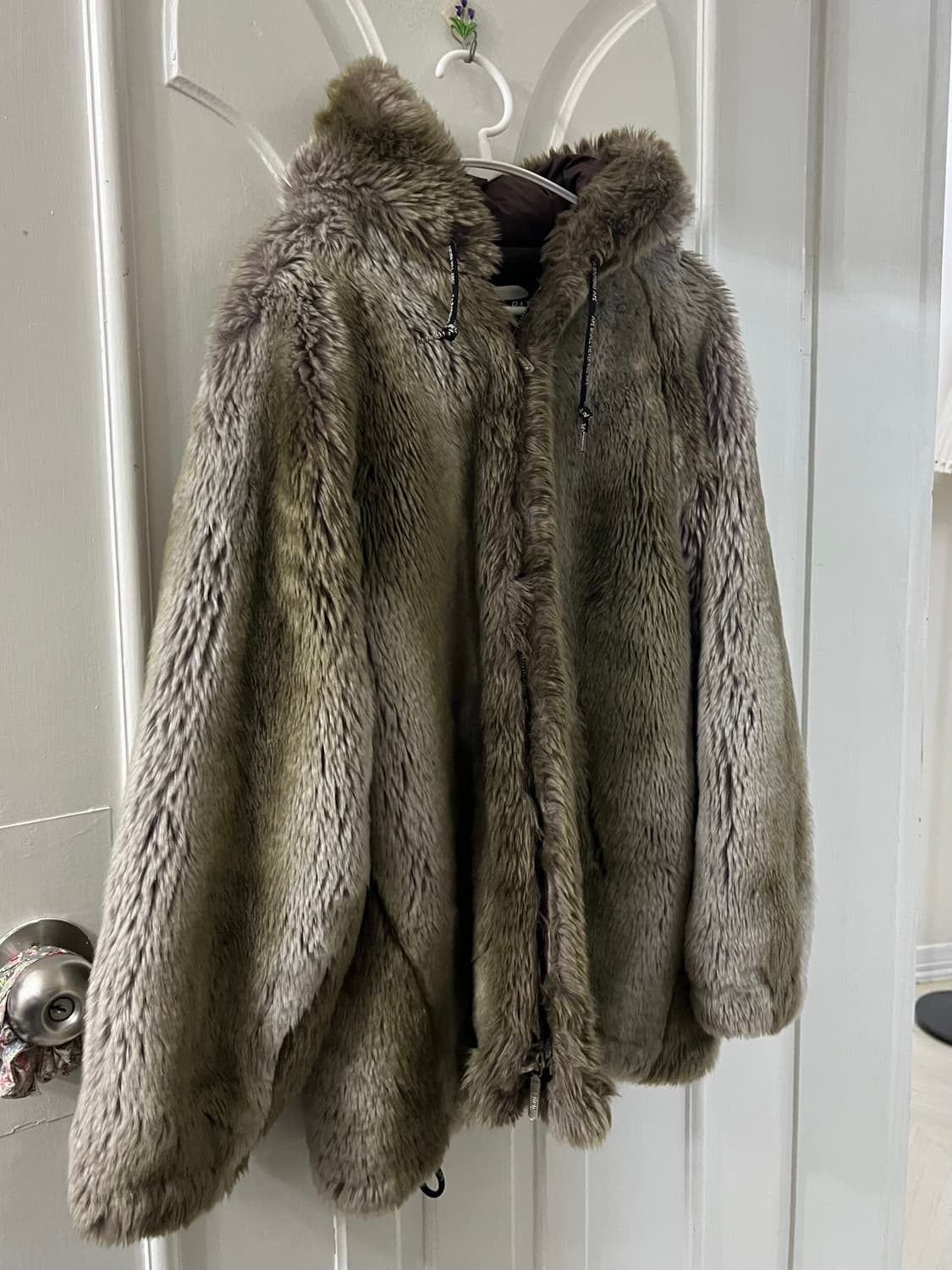 베이프 Bape 00s 투톤 카키 후드 퍼자켓 (2 way) 상품이미지2