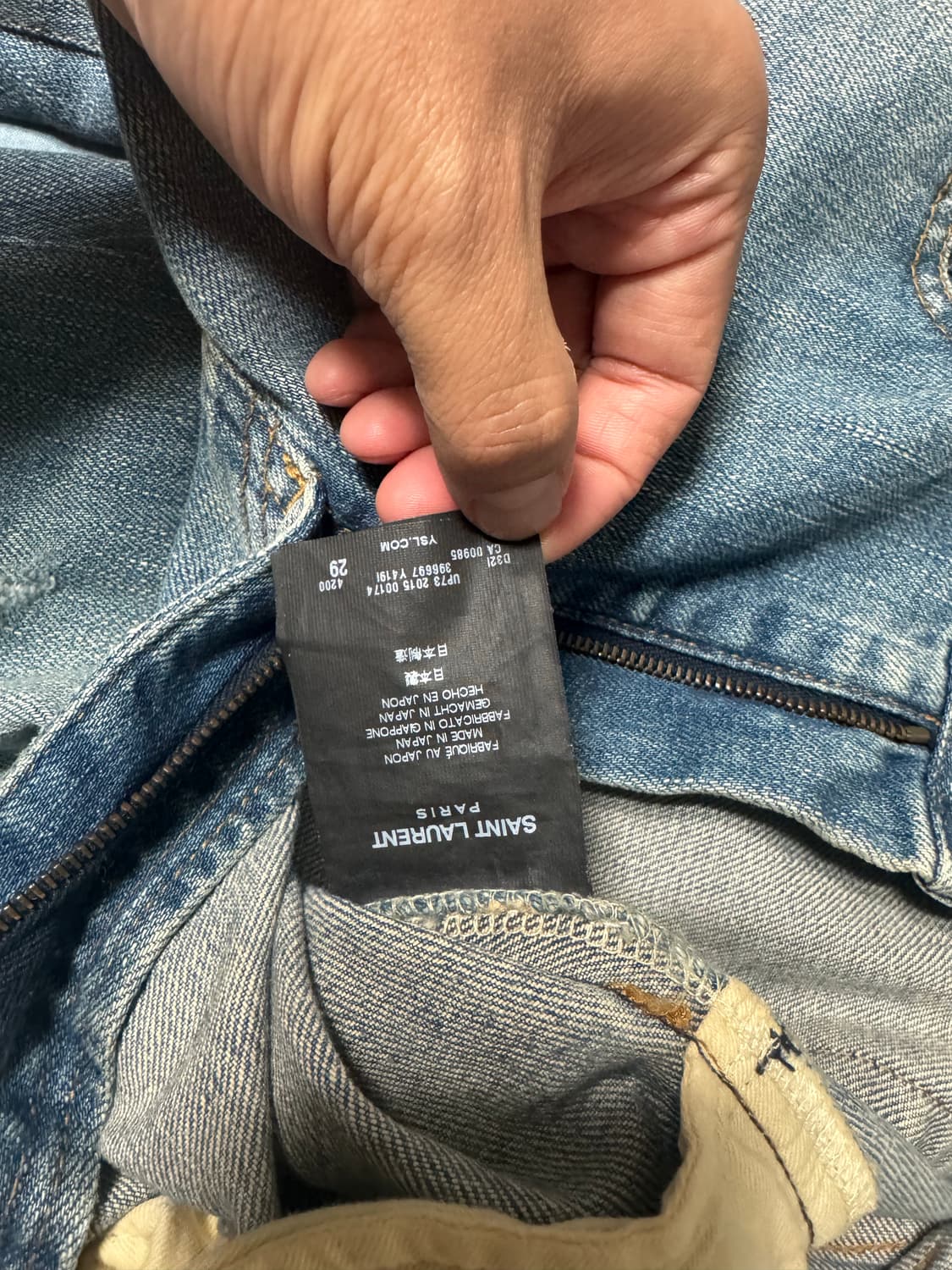 생로랑 15FW 디스진 데님(유아인 디스진) 상품이미지4