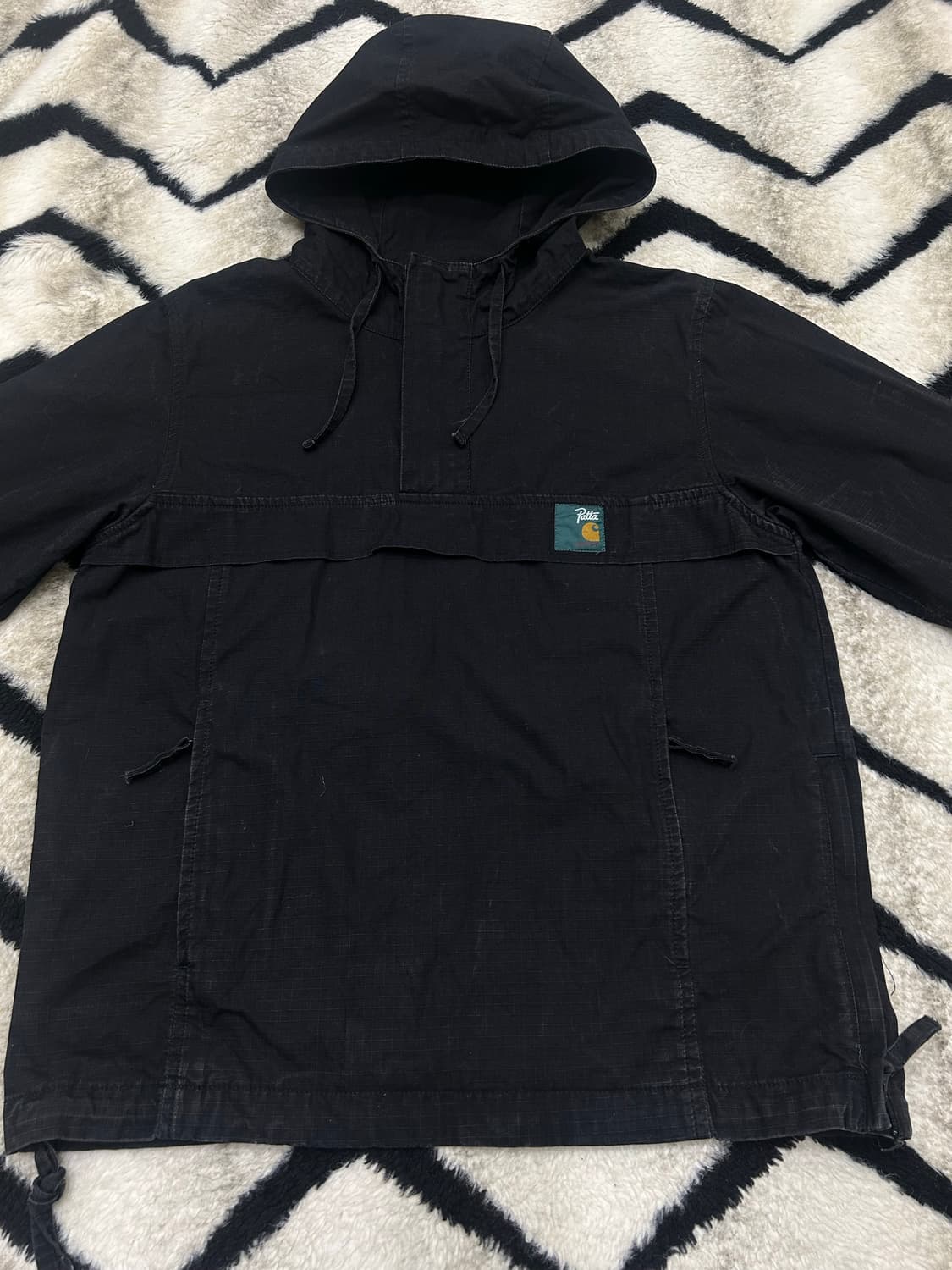 [S]칼하트x파타 님부스 립스탑 후드 아노락 상품이미지3