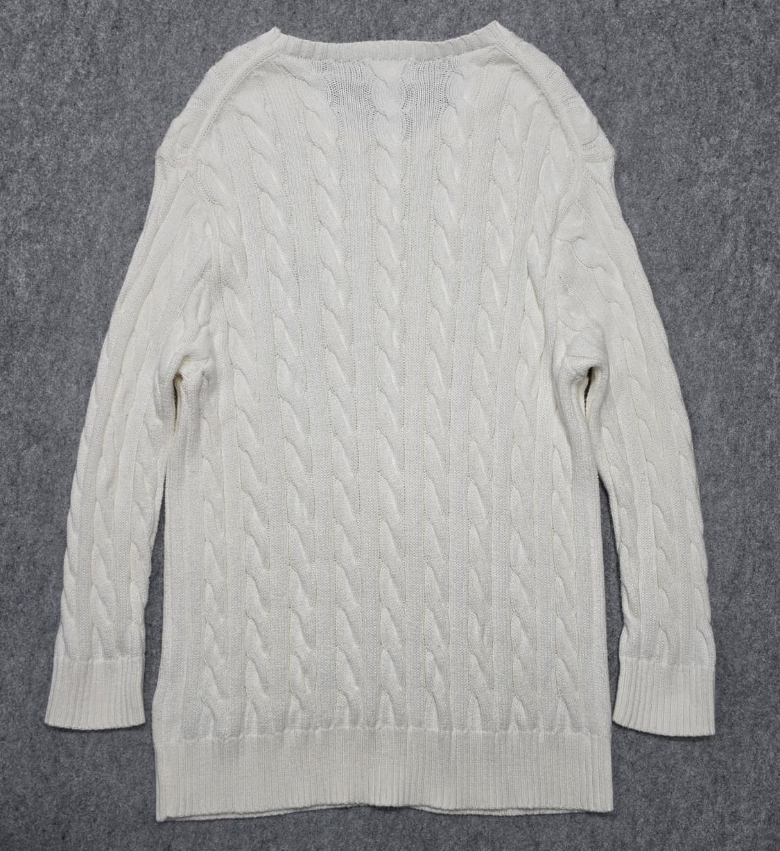 폴로 랄프로렌 꽈배기 케이블 니트 네이비포니 L 상품이미지2