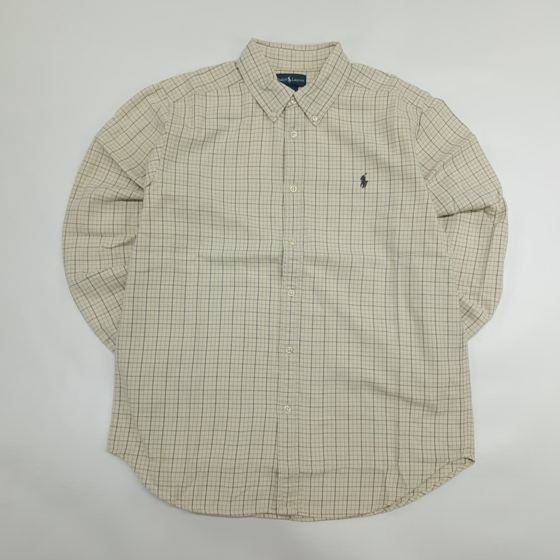 Co953W XL 폴로 랄프로렌 윈도우페인 마이크로체크 긴팔 셔츠 남방 상품이미지1