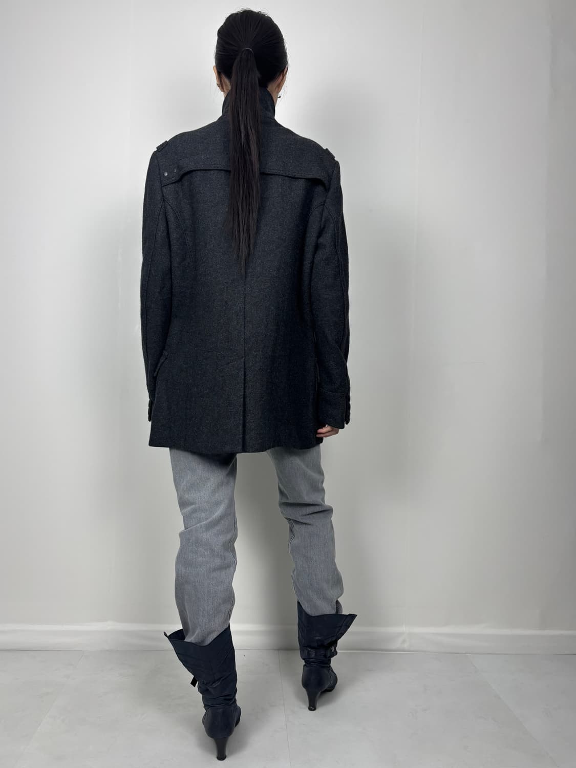 HIGH NECK WOOL JACKET 상품이미지7