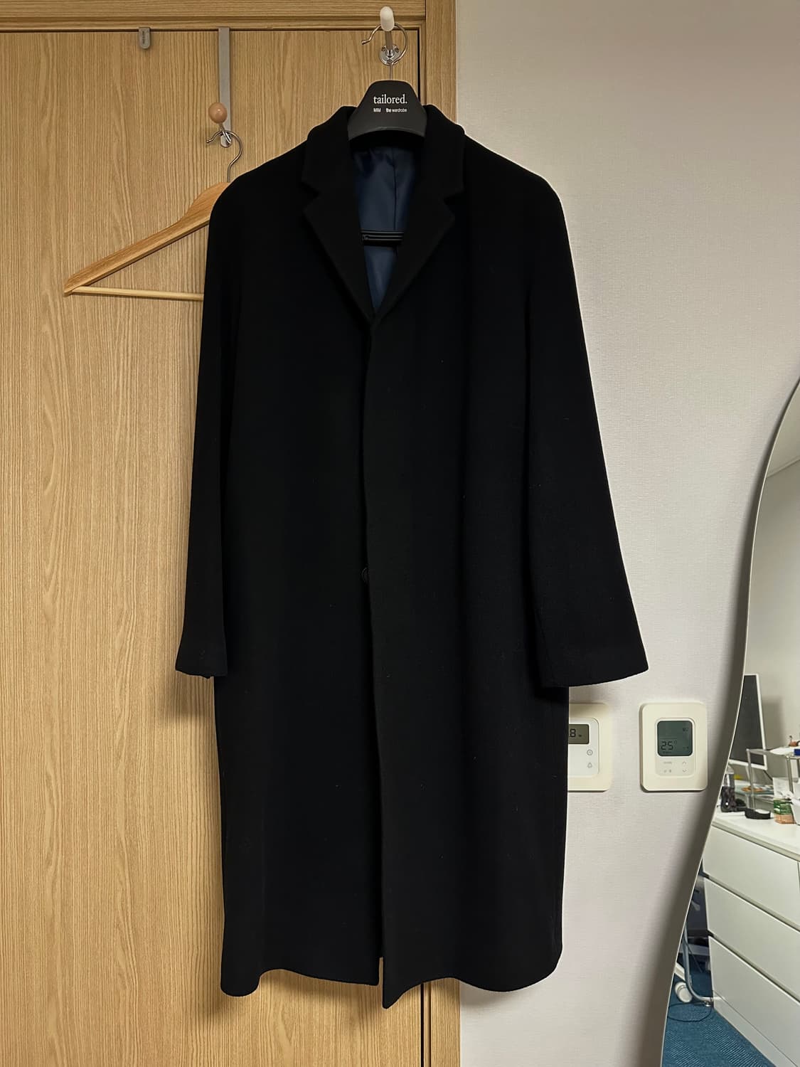 밈 더워드로브 히든 싱글코트 블랙 (100) 상품이미지1