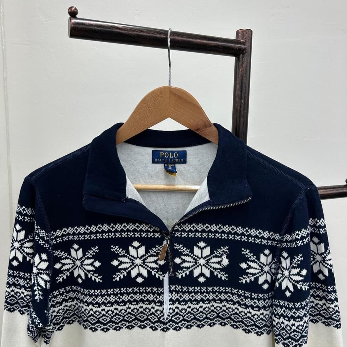 13578 - 폴로 랄프로렌 스노우 플레이크 반집업 니트 상품이미지3