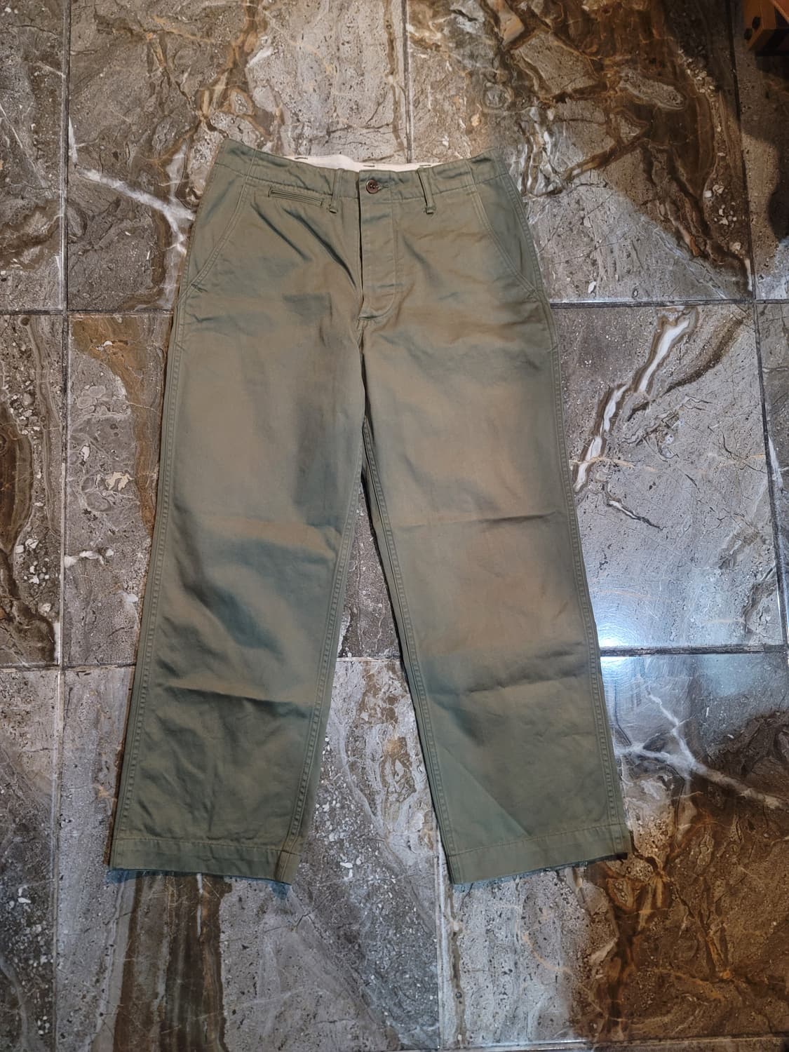 웨어하우스 덕디거 올리브 치노팬츠  상품이미지1